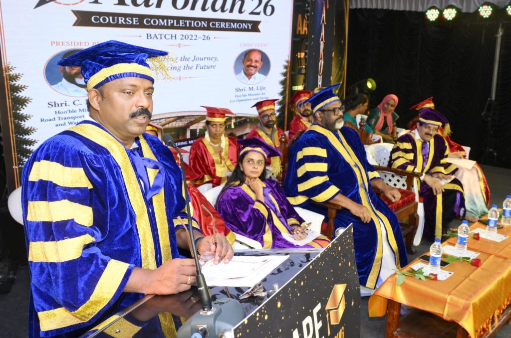 എ.ഐ ഡിവൈഡ്’ ഡിജിറ്റൽ യുഗത്തിലെ ഏറ്റവും വലിയ വെല്ലുവിളി : മന്ത്രി എം. ലിജു* #മുട്ടത്തറ കേപ്പ് എഞ്ചിനീയറിംഗ് കോളേജിലെ 2022-26 ബാച്ചിന്റെ ഗ്രാജുവേഷൻ ഡേ “ആരോഹൺ 26” മന്ത്രി ഉദ്ഘാടനം ചെയ്തു